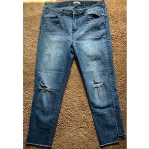 Medium Wash Distressed Jean